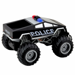 Off-Road RC Police Car Remote Controlled Black 1:16