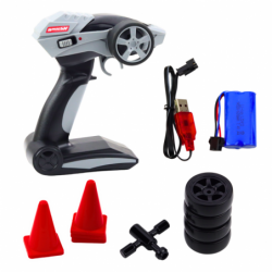 Drift Car Racing RC Silver 30km/h 1:16