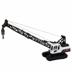 Crawler Construction Crane 360° Rotation Movable Hook White