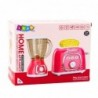 Kitchen Appliances Set Toaster Blender Lights Sounds Pink