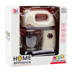 Kitchen Mixer Robot For Kids Rotating 360° Head Lights White