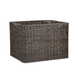 Basket BASILE 45x37xH32cm, dark