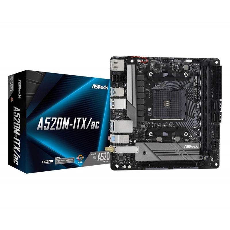 Asrock A520M-ITX/ac Socket AM4 micro  ATX