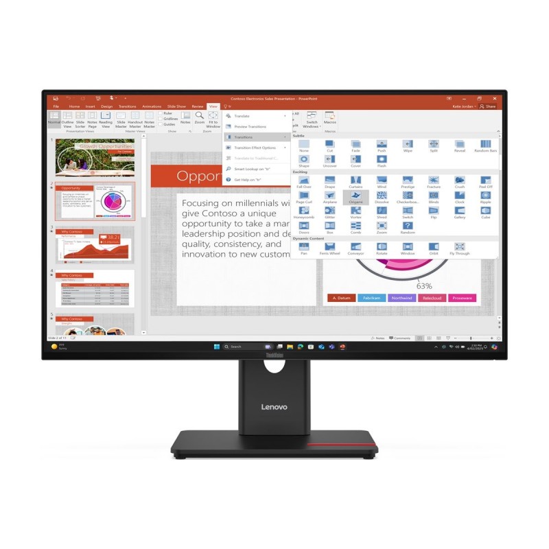 Lenovo ThinkVision T27-40 27 1920x1080/16:9/USB-C/3Y Warranty Lenovo