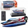 Remote Controlled RC Motorboat Blue-Silver 14cm