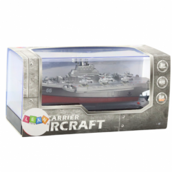 Military Ship Remote Controlled Boat RC Silver 15cm
