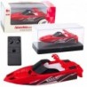 Remote Controlled RC Motorboat White and Red 15cm