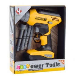 Battery Powered Drill Driver 4 Interchangeable Bits LED Light