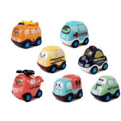 Set of Children's Cars with Tension Different Types 7 Elements