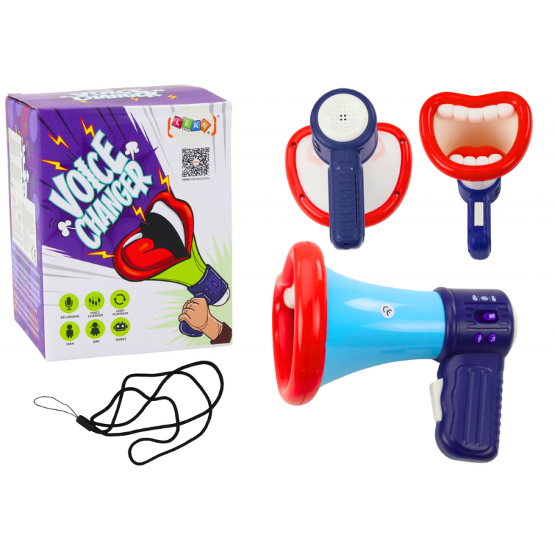 Megaphone Voice Changer Recording Three Voice Modes Mouth Blue
