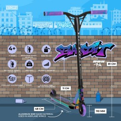 Трюковый самокат Story Bandit DOS 100mm