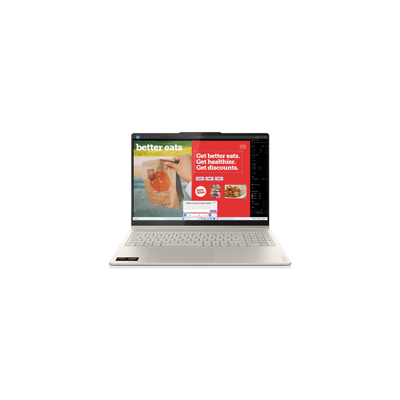 Lenovo Yoga 7 2-in-1 16AKP10 Seashell 16 " OLED Touchscreen 2.8K WQXGA+ 2880 x 1800 pixels AMD Ryzen AI 7