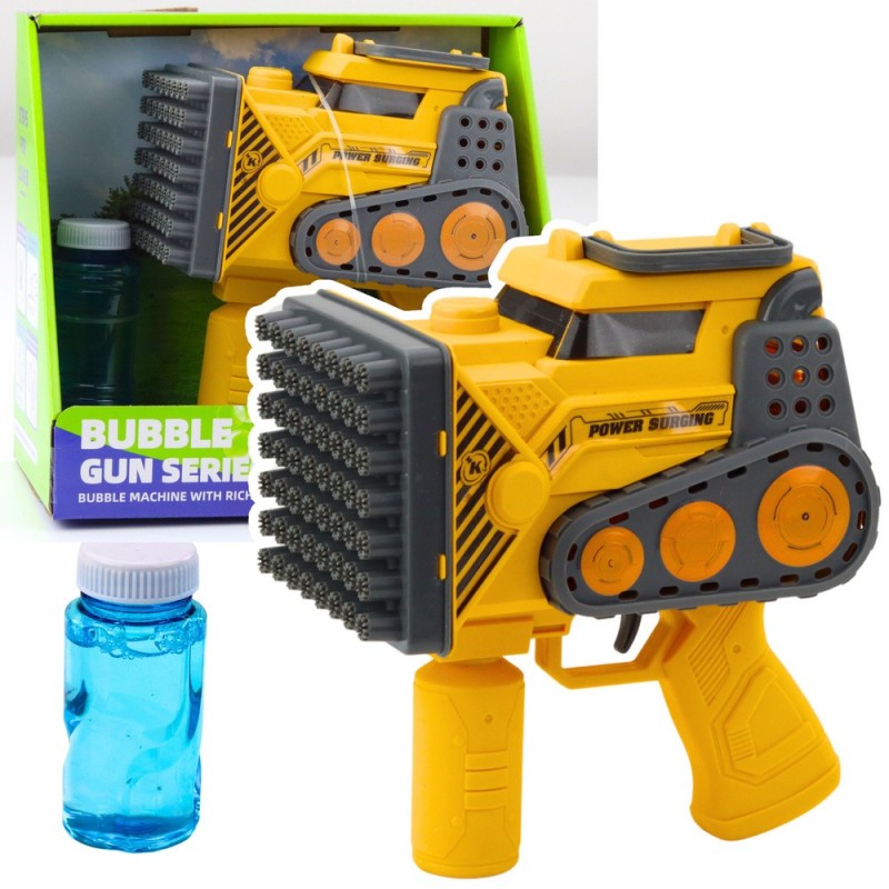 Bubble Gun Construction 56 Holes Yellow Liquid