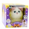 Plush Interactive Kitty Meows Winks Repeats Bottle White
