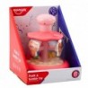 Carousel Spinning Top With Balls And Animals Hippopotamus Lion Monkey Pink