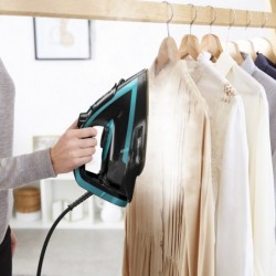 Tefal Puregliss FV8066 Dry & Steam iron Durilium AirGlide Autoclean soleplate 3000 W Black, Blue