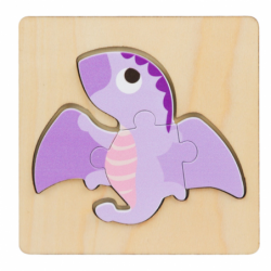 Wooden Puzzle Colored Puzzle 11 x 11cm Mix