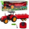 RC Remote Controlled Farm Tractor With Trailer Red
