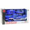 Police Rescue Car Boat Truck Helicopter Blue Set