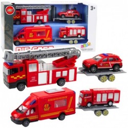 Fire Trucks Cars Drive Set Red