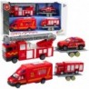 Fire Trucks Cars Drive Set Red