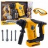 Children's Impact Hammer Drill 4 Interchangeable Bits Glasses Yellow