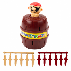 Family Arcade Game Jumping Pirate Barrel Swords