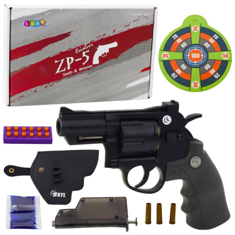 Revolver ZP-5 Foam Cartridges Water Balls Hydrogel Shield Holster