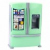 Double Door Refrigerator With Ice Maker Food Sound Green