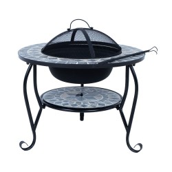Fire pit MOSAIC 60x60xH45cm, grey
