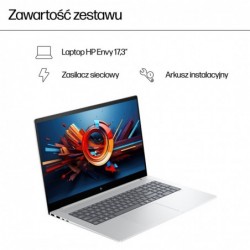HP Envy 17T-DA000 Ultra 7-155H 17.3"FHD Touch 16GB SSD512 BT Win11 Glacier Silver (REPACK) 2Y