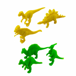 Dinosaur Set With Small Figures Moving Sounds Green