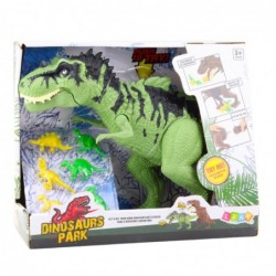 Dinosaur Set With Small Figures Moving Sounds Green