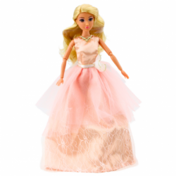 Anlily Doll Ball Gown Powder Pink Movable Limbs Blonde Hair