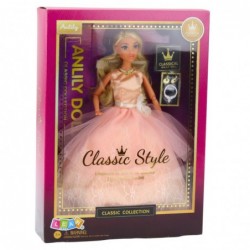 Anlily Doll Ball Gown Powder Pink Movable Limbs Blonde Hair