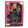 Anlily Doll Ball Gown Black and Gold Movable Limbs Blonde Hair