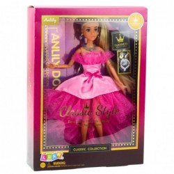 Anlily Doll Glitter Ball Gown Pink Movable Limbs Blonde Hair