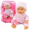 Baby Doll in Carrier Pajamas Cap Pacifier Pink
