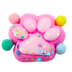 Cat Paw Anti-Stress Sensory Squishy Confetti Pink