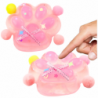Cat Paw Anti-Stress Sensory Squishy Bow Transparent