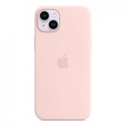 Apple Original Silicone Case with MagSafe for iPhone 14 Plus in Chalk Pink