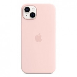 Apple Original Silicone Case with MagSafe for iPhone 14 Plus in Chalk Pink