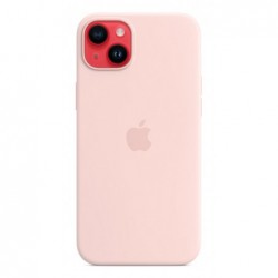Apple Original Silicone Case with MagSafe for iPhone 14 Plus in Chalk Pink