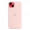 Apple Original Silicone Case with MagSafe for iPhone 14 Plus in Chalk Pink