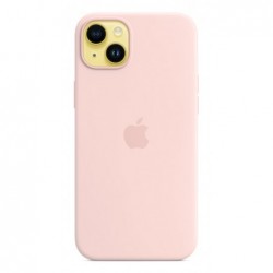Apple Original Silicone Case with MagSafe for iPhone 14 Plus in Chalk Pink