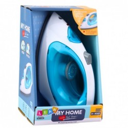 Toy Iron For Kids Steam Lights Sounds Blue