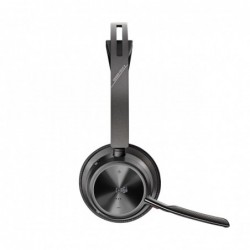 POLY Voyager Focus 2 Microsoft Teams Certified USB-C-C Headset +USB-C/A Adapter +Charging Stand