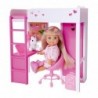 SIMBA Doll Evi at Home Room Unicorn Bed Desk