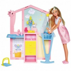 SIMBA Doll Steffi pregnant and Baby Room for Babas