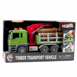 Truck Timber Transport Crane Logs Wood Lights Sounds